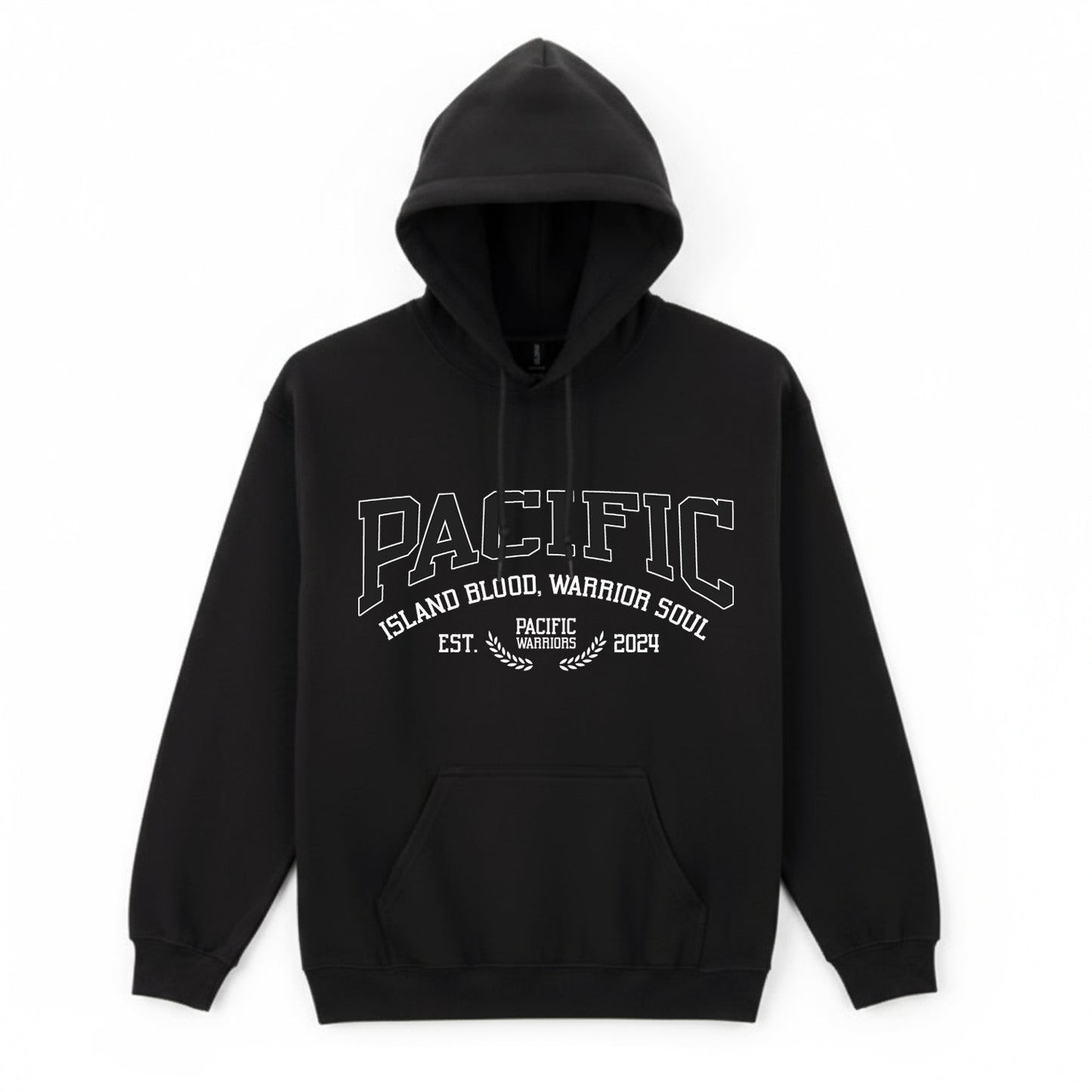 Hoodie Pacific | Black | Pacific Warriors Clothing Brand