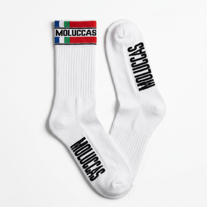 Crew Socks Moluccas | White | Onesize | Pacific Warriors Clothing Brand