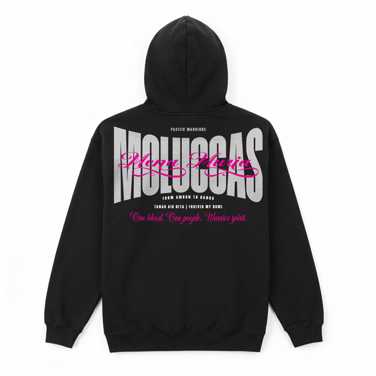 Hoodie Moluccas | Black | Mena Muria | Pacific Warriors Clothing