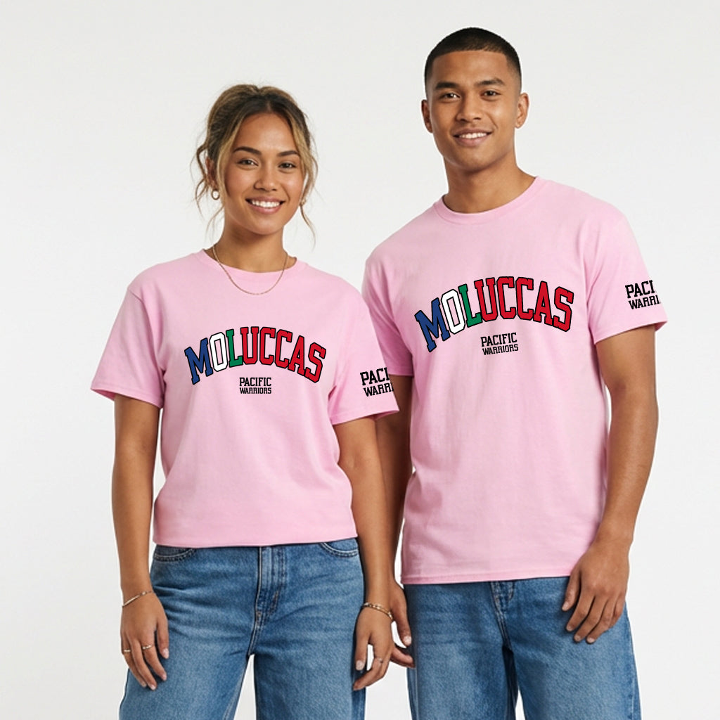 T-Shirt Moluccas | RMS on Soft Pink | Pacific Warriors Clothing Brand