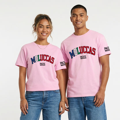 T-Shirt Moluccas | RMS on Soft Pink | Pacific Warriors Clothing Brand