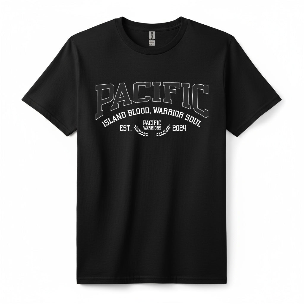 T-Shirt Pacific | Black | Pacific Warriors Clothing Brand