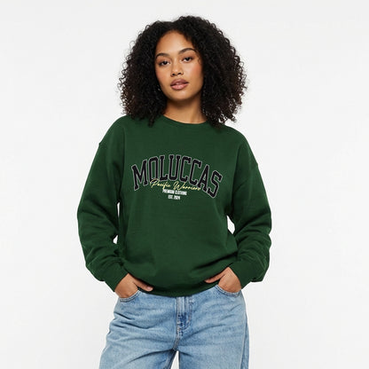 Sweater Moluccas | Dark Green | Black & Cream | Pacific Warriors Clothing Brand