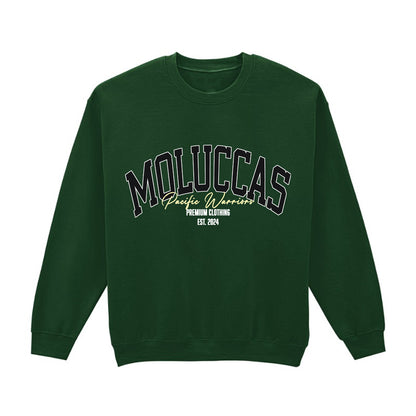 Sweater Moluccas | Dark Green | Black & Cream | Pacific Warriors Clothing Brand